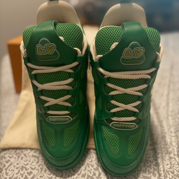Louis Vuitton Green Sneakers - Picture 3 of 11